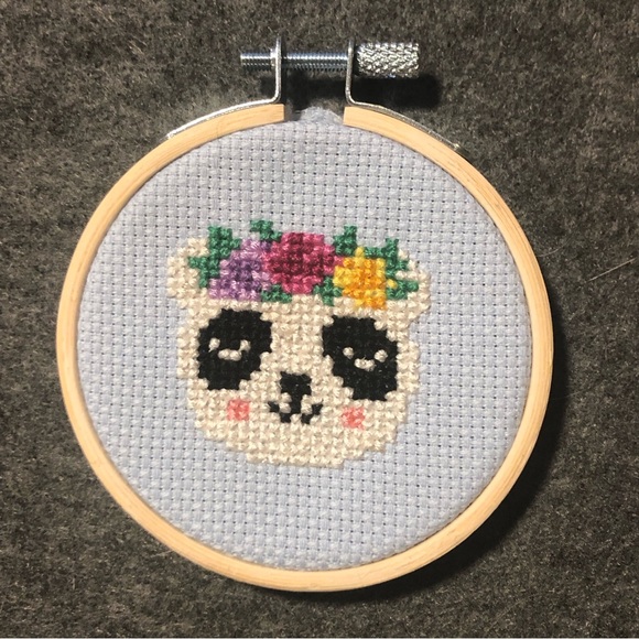 Other - Handmade Panda Bear Cross Stitch